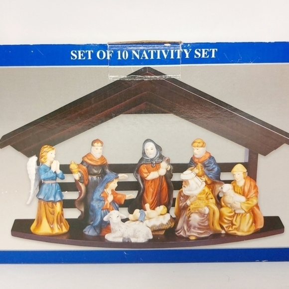 Bon Ton Nativity‎ Set Handcrafted and Porcelain Collectible Original Box - Picture 7 of 7